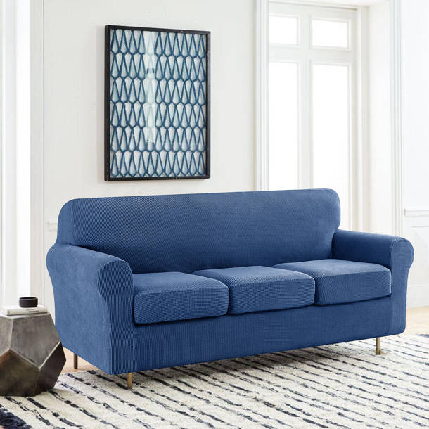 Breakwater Bay Cotton Duck Box Cushion Sofa Slipcover & Reviews Wayfair